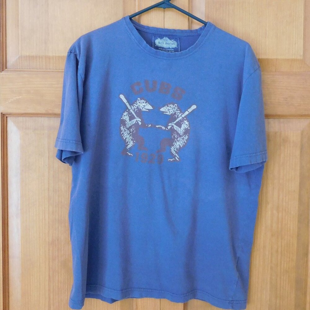 Red Jacket Chicago Cubs 1929 logo size L t-shirt, dark blue color